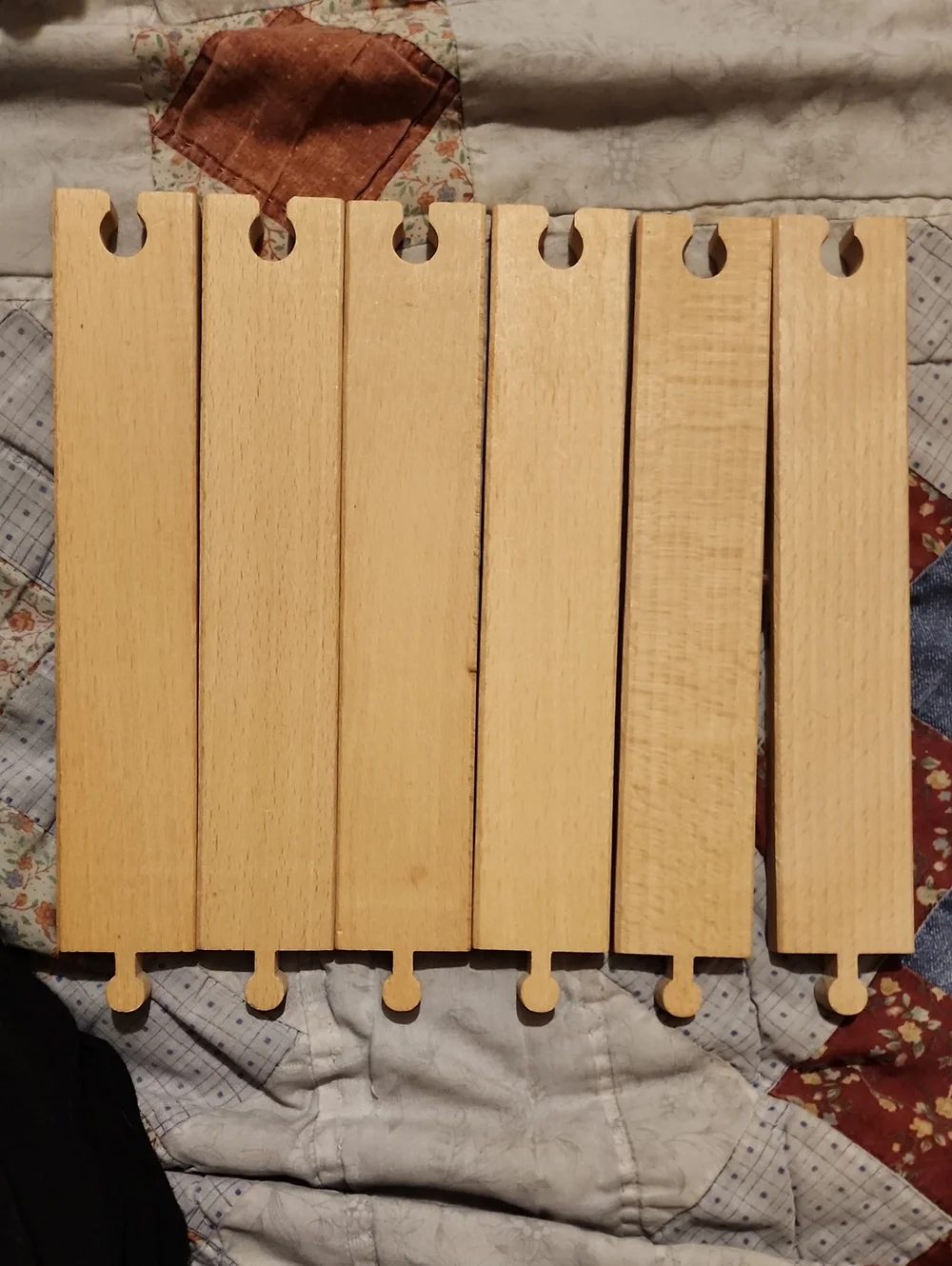Set Of Six Vintage Brio Straight Train Tracks